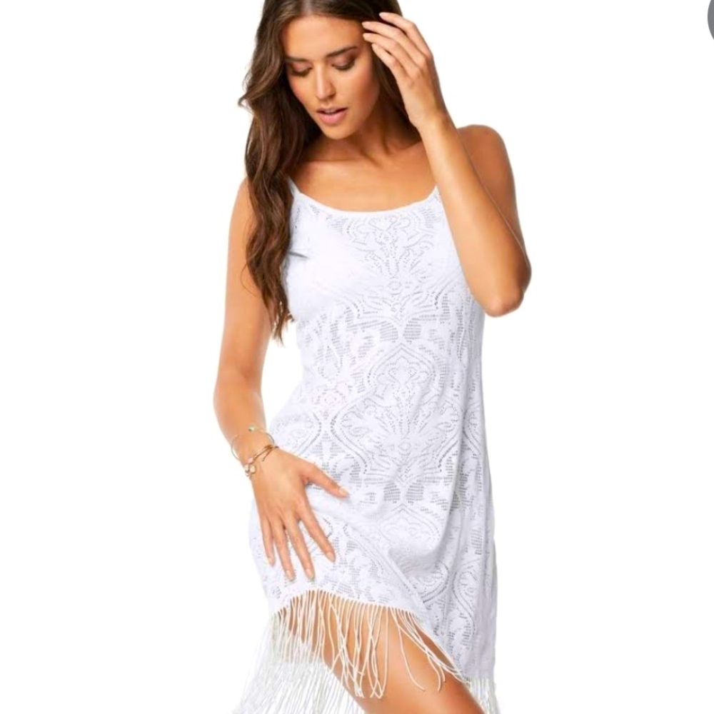 SOLD!! 💸💸*NWT* PILYQ lace dress with fringe hem